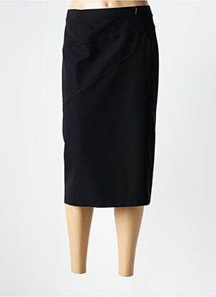 Jupe mi-longue taille haute noir GRIFFON femme