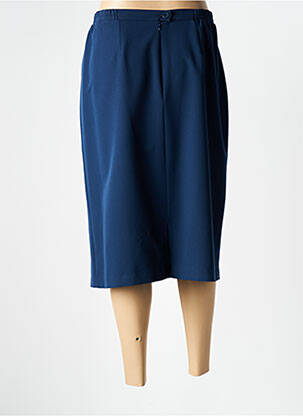 Jupe mi-longue taille haute bleu GRIFFON femme