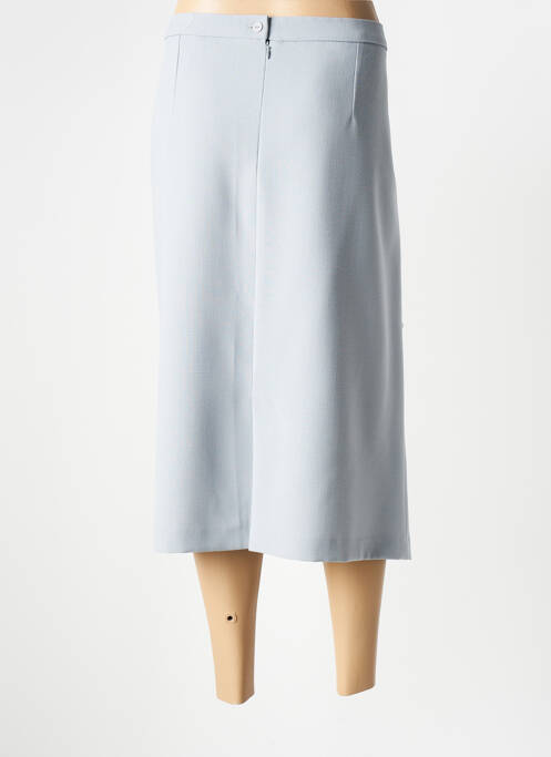 Jupe mi-longue taille haute gris GEVANA femme