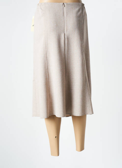 Jupe mi-longue beige FRANCE RIVOIRE femme