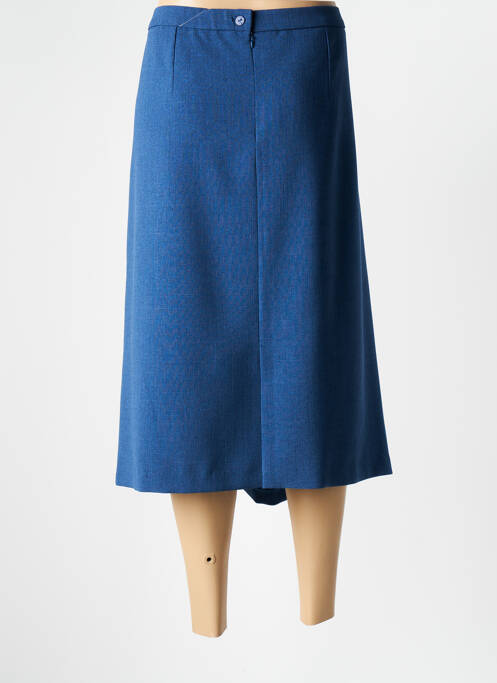 Jupe mi-longue bleu GEVANA pour femme
