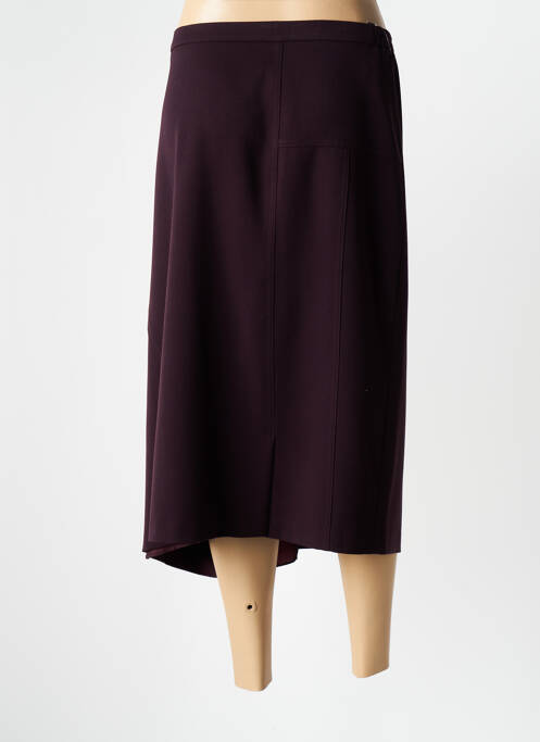 Jupe mi-longue rouge GUY DUBOUIS pour femme