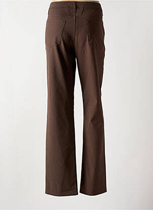 Pantalon slim tissage popeline taille normale marron CLOSED femme