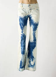 Jean coupe flare stretch taille basse bleu CLOSED femme