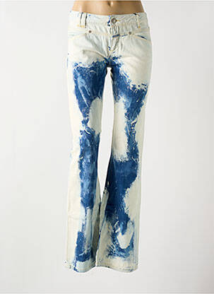 Jean coupe flare stretch taille basse bleu CLOSED femme