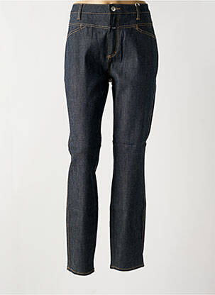 Jeans coupe slim tissage brut taille haute bleu CLOSED femme