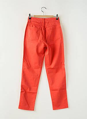 Pantalon slim taille haute taille haute orange CLOSED femme