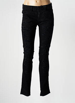 Jeans coupe slim taille basse taille basse noir CLOSED femme