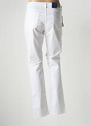 Pantalon slim tissage popeline taille normale blanc TRUSSARDI JEANS femme
