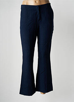 Pantalon flare taille élastique taille haute bleu TRUSSARDI JEANS femme