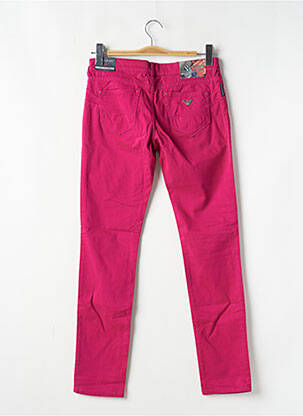 Pantalon slim taille basse taille basse rose ARMANI femme