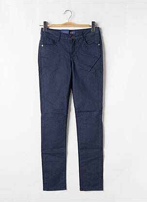 Pantalon slim tissage popeline taille normale bleu TRUSSARDI JEANS femme