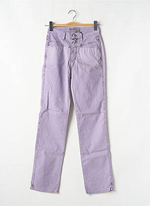 Jeans coupe droite taille haute taille haute violet CLOSED femme