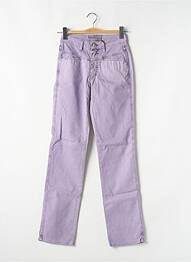 Jeans coupe droite taille haute taille haute violet CLOSED femme