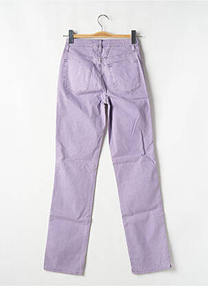 Jeans coupe droite taille haute taille haute violet CLOSED femme