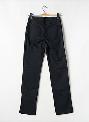 Pantalon droit tissage popeline taille haute noir CLOSED femme