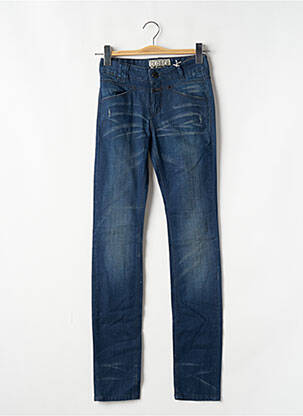 Jeans coupe slim stretch taille haute bleu CLOSED femme