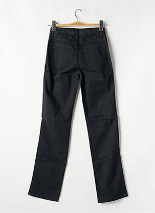 Pantalon droit tissage popeline taille haute noir CLOSED femme