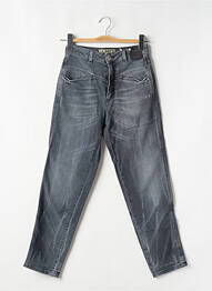 Jeans coupe slim effet usé délavé taille haute bleu CLOSED femme