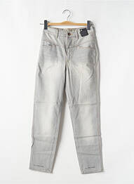 Jeans coupe slim stretch taille haute gris CLOSED femme