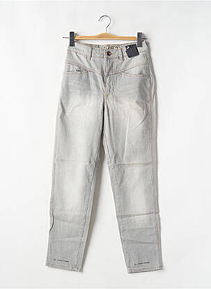 Jeans coupe slim stretch taille haute gris CLOSED femme