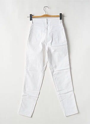 Jeans coupe slim poches taille haute blanc CLOSED femme