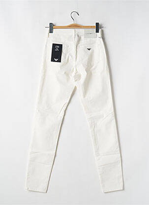 Pantalon slim taille haute taille haute beige ARMANI femme