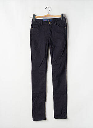 Pantalon slim tissage popeline taille haute bleu TRUSSARDI JEANS femme