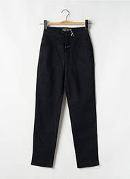 Jeans coupe slim poches taille haute noir CLOSED femme