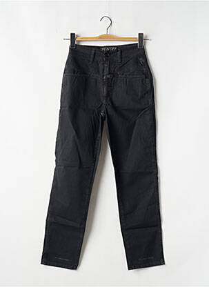 Jeans coupe slim stretch taille haute noir CLOSED femme