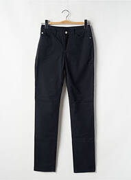 Pantalon slim tissage popeline taille normale bleu EMPORIO ARMANI femme