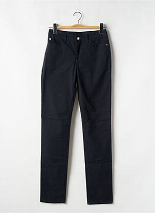 Pantalon slim tissage popeline taille normale bleu EMPORIO ARMANI femme