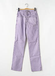 Jeans coupe droite violet CLOSED pour femme seconde vue