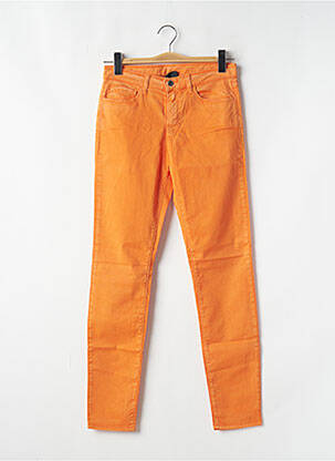 Jeans coupe slim orange EMPORIO ARMANI pour femme