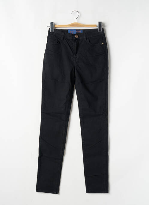 Jeans coupe slim stretch taille haute noir TRUSSARDI JEANS femme