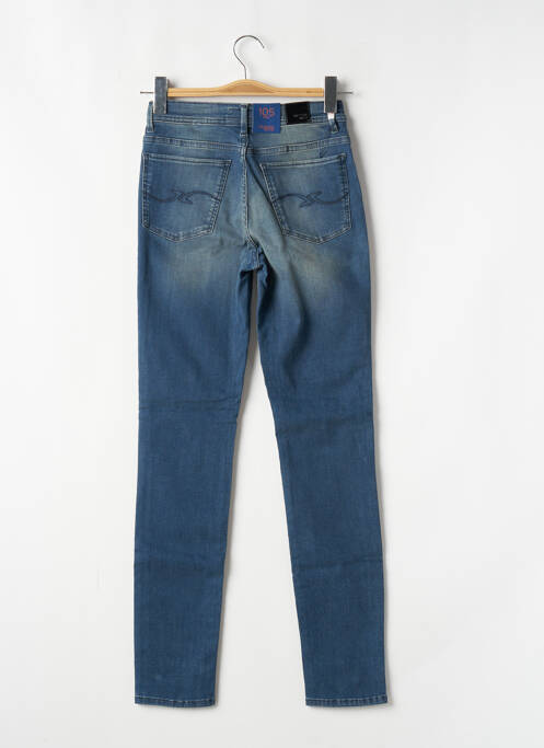 Jeans coupe slim stretch taille haute bleu TRUSSARDI JEANS femme