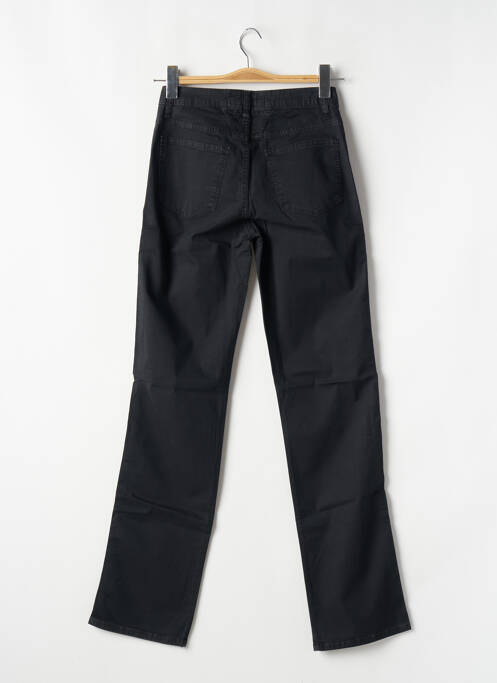 Pantalon droit tissage popeline taille haute noir CLOSED femme
