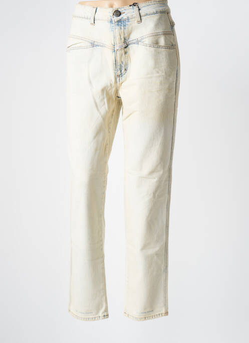 Jeans coupe droite beige CLOSED pour femme
