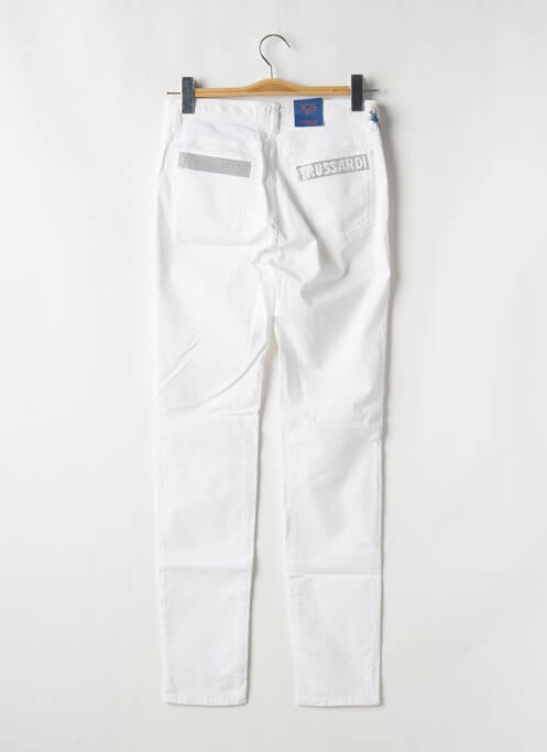 Pantalon slim blanc TRUSSARDI JEANS pour femme
