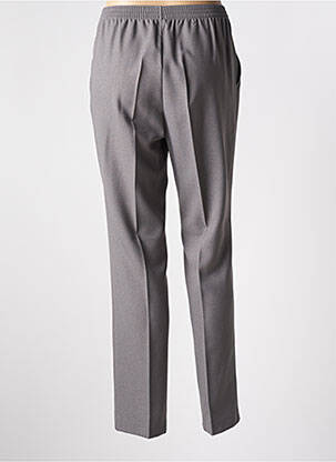 Pantalon droit taille élastique taille normale gris BRANDTEX femme