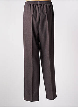 Pantalon droit taille élastique taille normale marron BRANDTEX femme