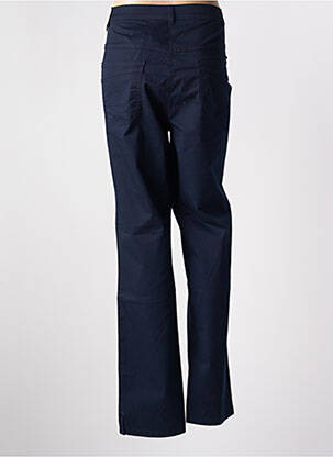 Pantalon slim tissage popeline taille normale bleu BRANDTEX femme