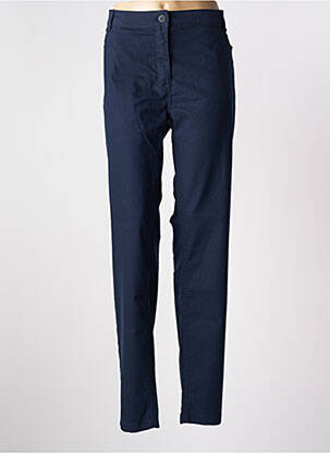 Pantalon droit stretch taille normale bleu BRANDTEX femme