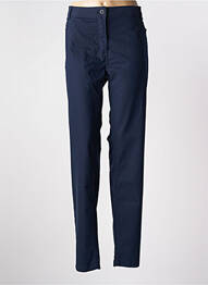 Pantalon droit stretch taille normale bleu BRANDTEX femme