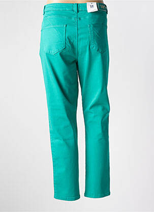 Pantalon 7/8 stretch taille normale vert C'EST BEAU LA VIE femme