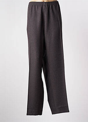 Pantalon droit taille élastique taille normale marron PIERRE D'ARLANC femme