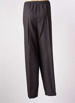 Pantalon droit taille élastique taille normale marron PIERRE D'ARLANC femme