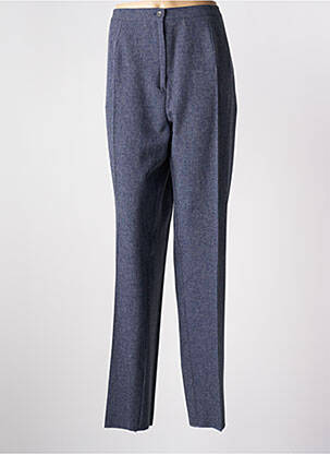 Pantalon slim taille haute taille haute bleu GEVANA femme