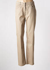Jeans coupe slim beige BRANDTEX pour femme seconde vue
