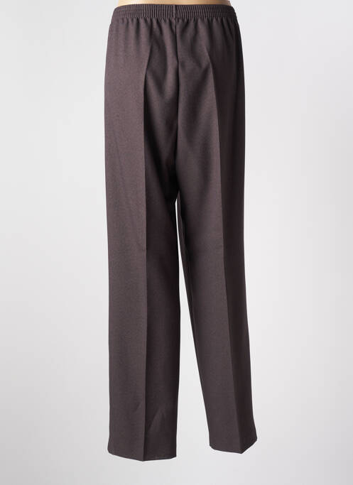 Pantalon droit taille élastique taille normale marron BRANDTEX femme